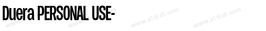 Duera PERSONAL USE字体转换